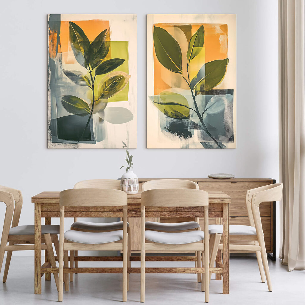 Schilderij van een plant — interieur 1