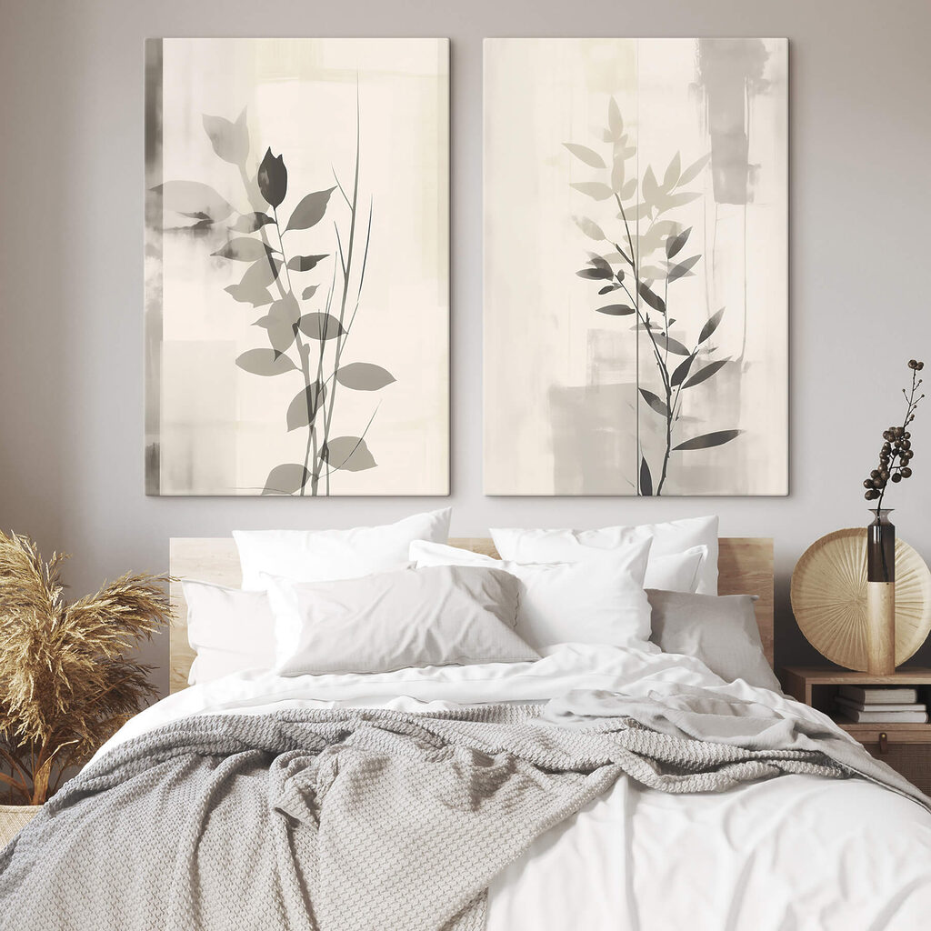 Elegante silhouetten van de schoonheid van de natuur — interieur 1