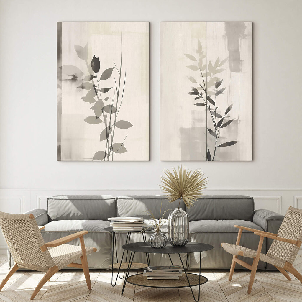 Elegante silhouetten van de schoonheid van de natuur — interieur 2