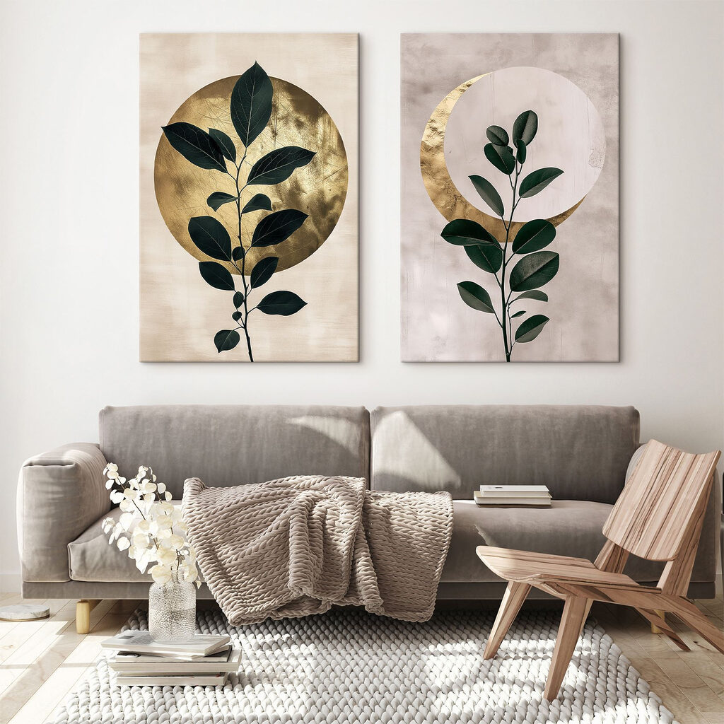 Twee foto's van een plant — interieur 2