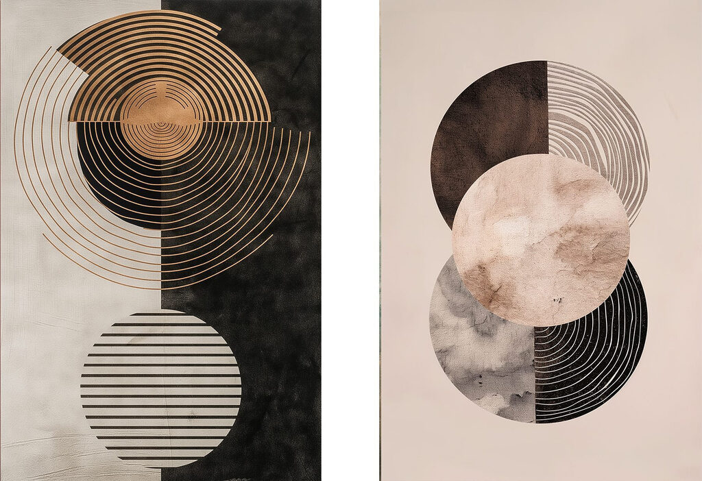 Twee kunstwerken — volledig ontwerp