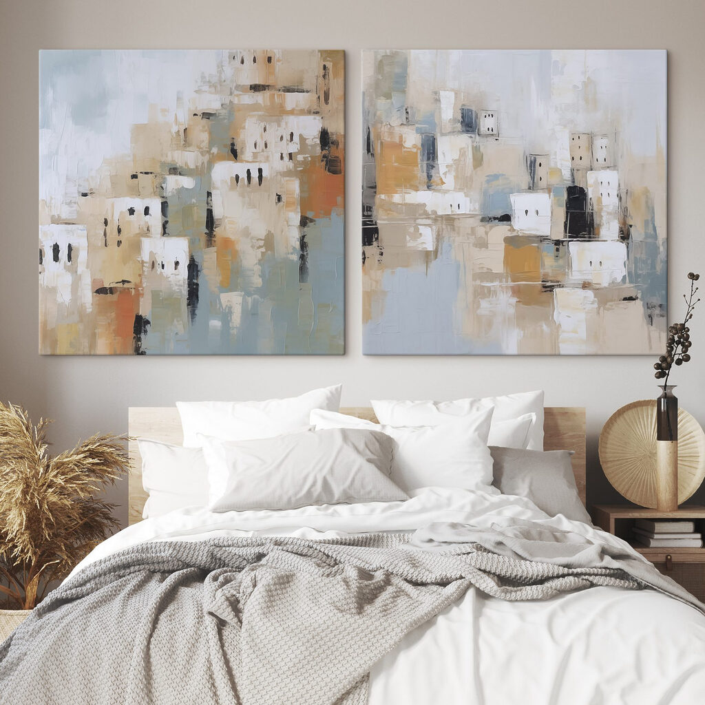 Schilderij van een stad — interieur 2