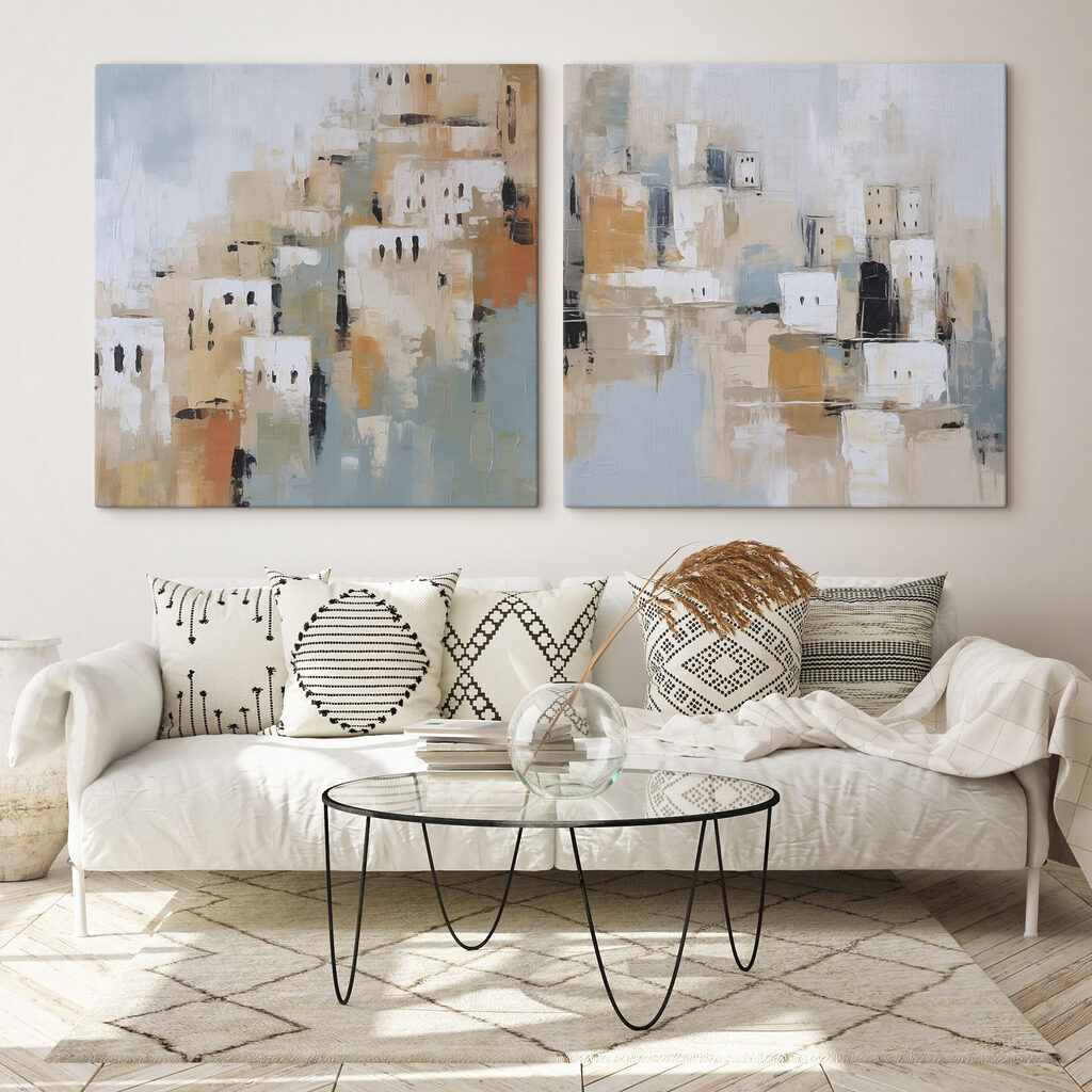 Schilderij van een stad — interieur 1