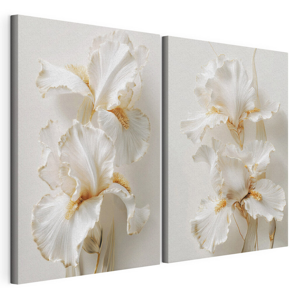 Collage van witte bloemen — productweergave