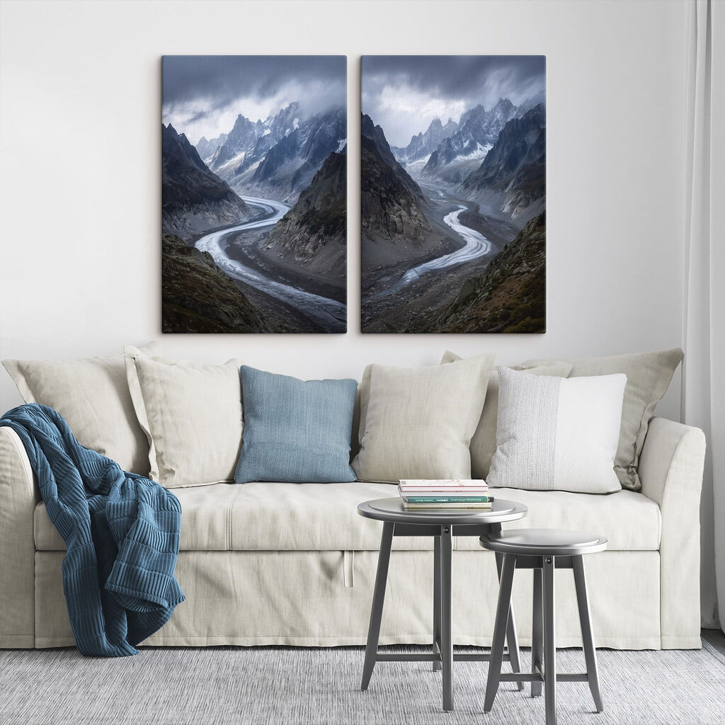 Een rivier die door een vallei stroomt — interieur 2