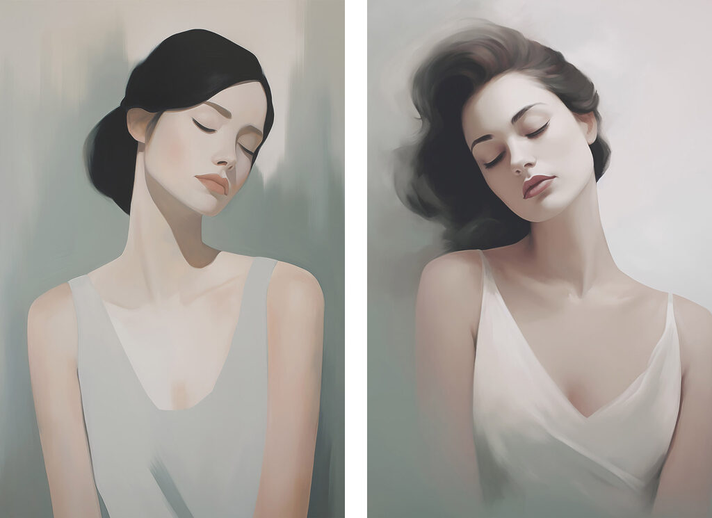 Zachte uitingen van serene schoonheid — volledig ontwerp