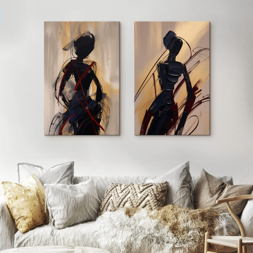 Schilderij van een vrouw — interieur 1