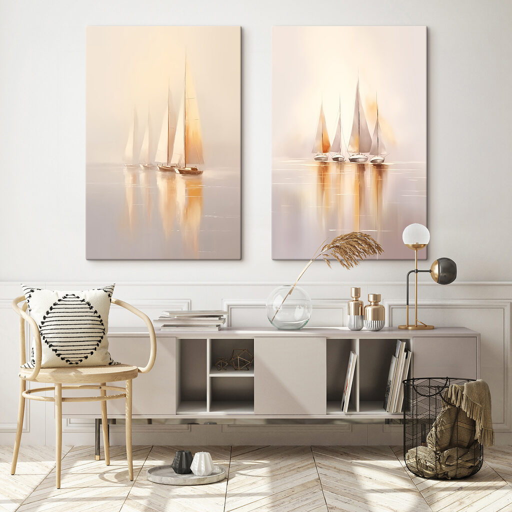 Een groep zeilboten op het water — interieur 2