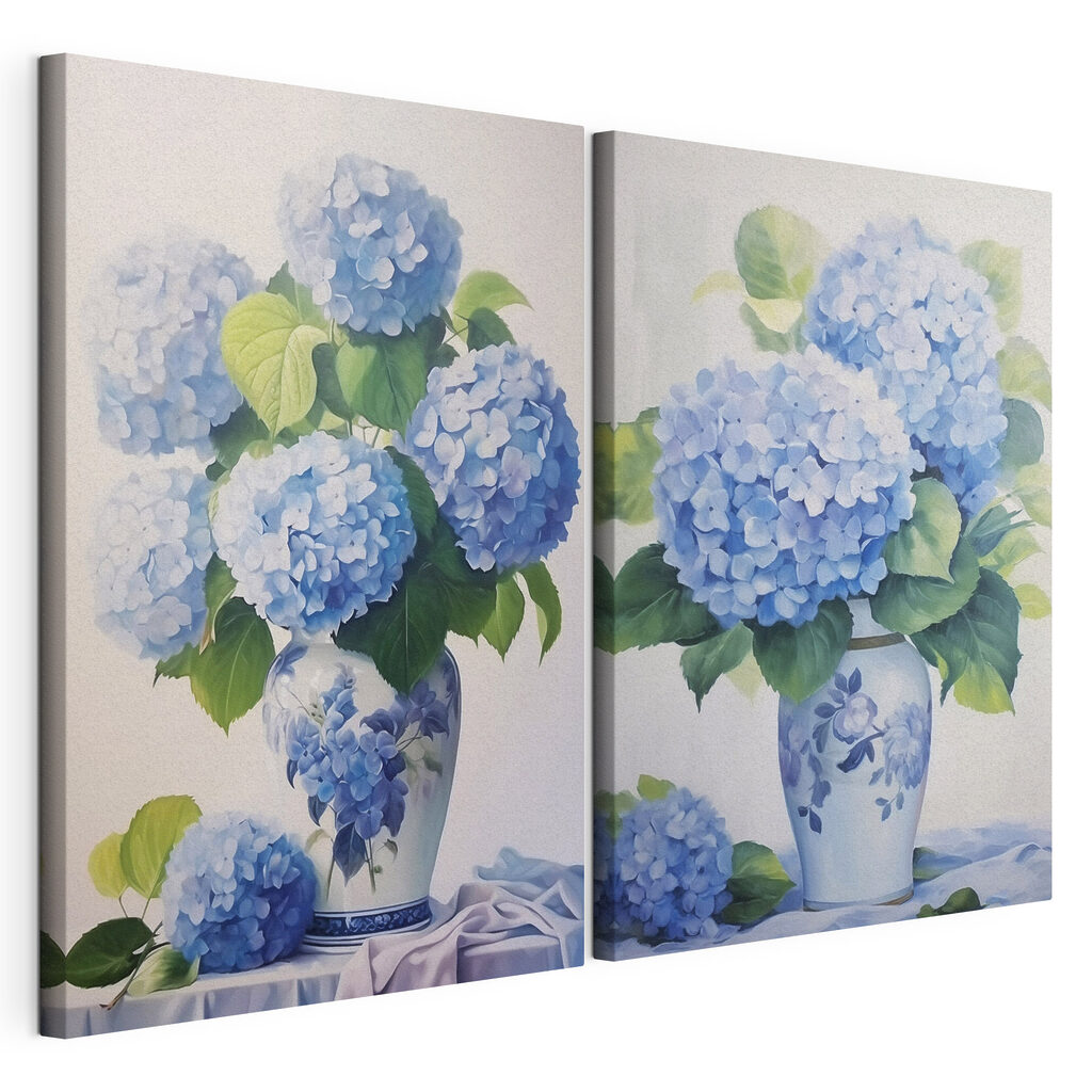 Schilderij van bloemen in een vaas — productweergave