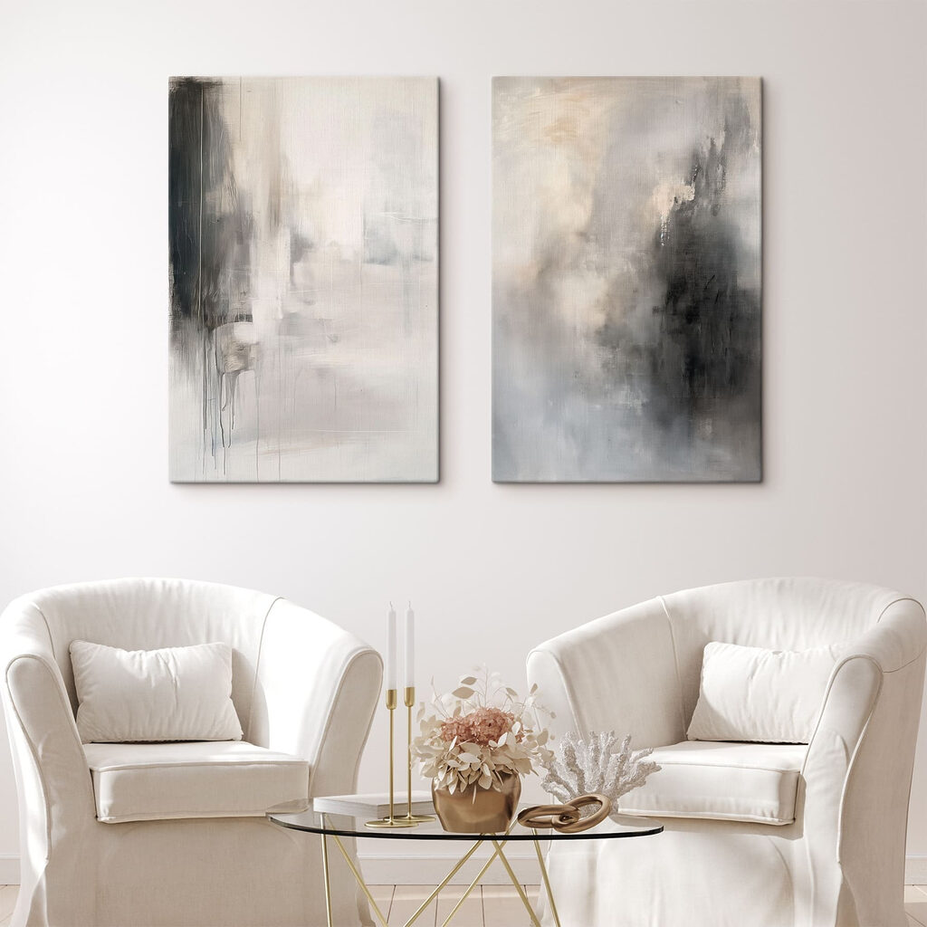 Schilderij van een persoon in een wit pak — interieur 2