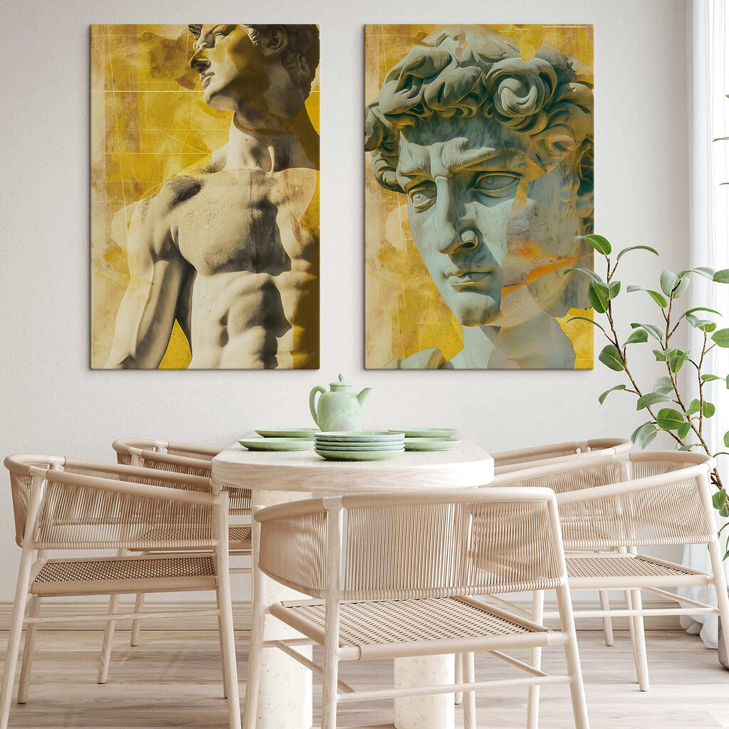 Collage van een standbeeld — interieur 2