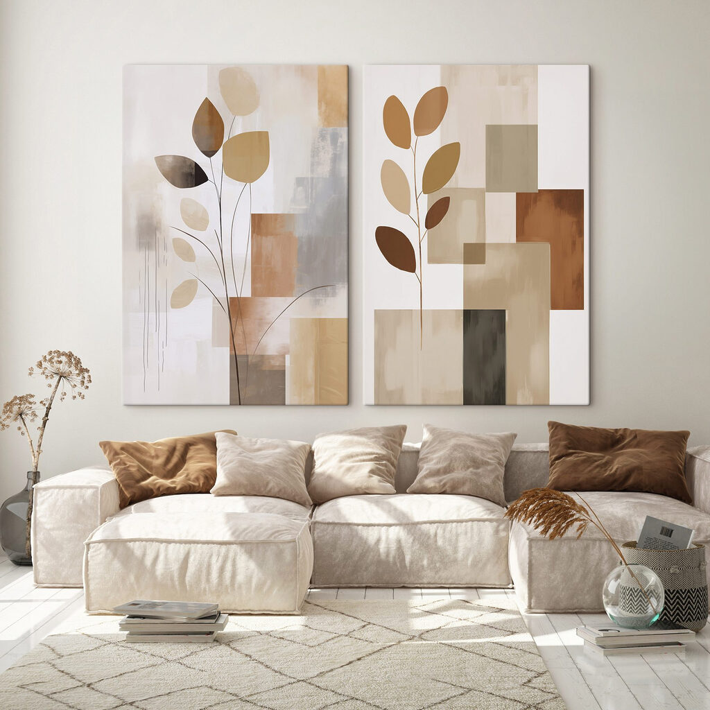 Schilderij van een plant — interieur 1