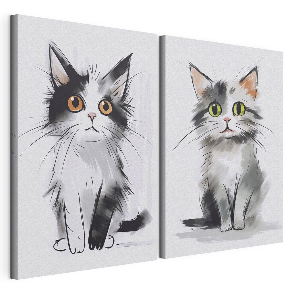 Tekening van een kat — productweergave