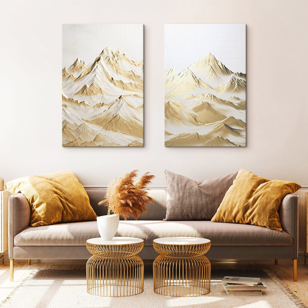 Bergketen met sneeuw — interieur 2
