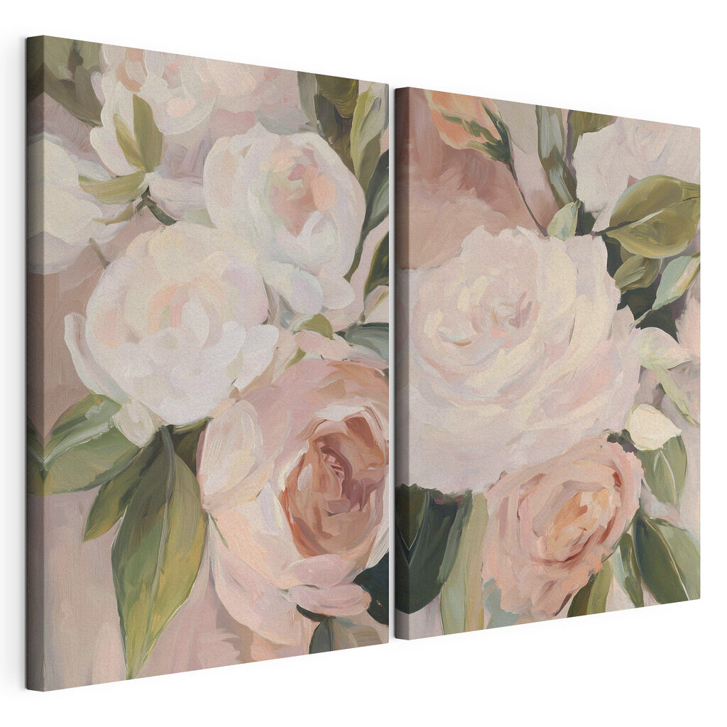 Zachte bloemen in subtiele pasteltinten — productweergave