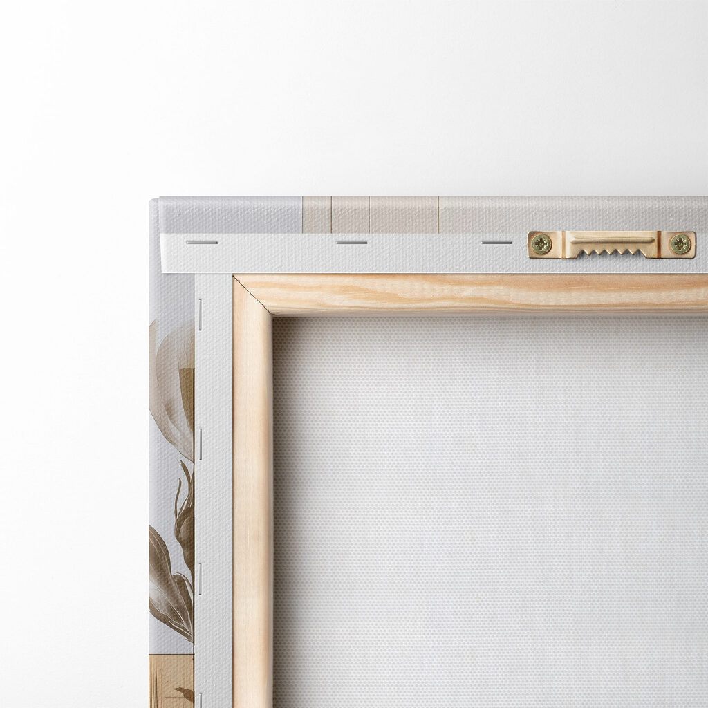 Zachte bloemblaadjes te midden van geometrische vormen — achterkant