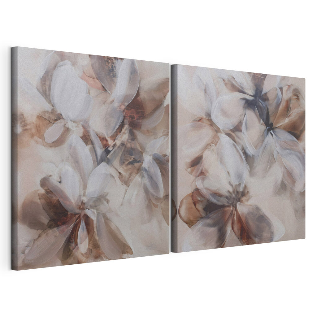 Schilderij van bloemen op doek — productweergave
