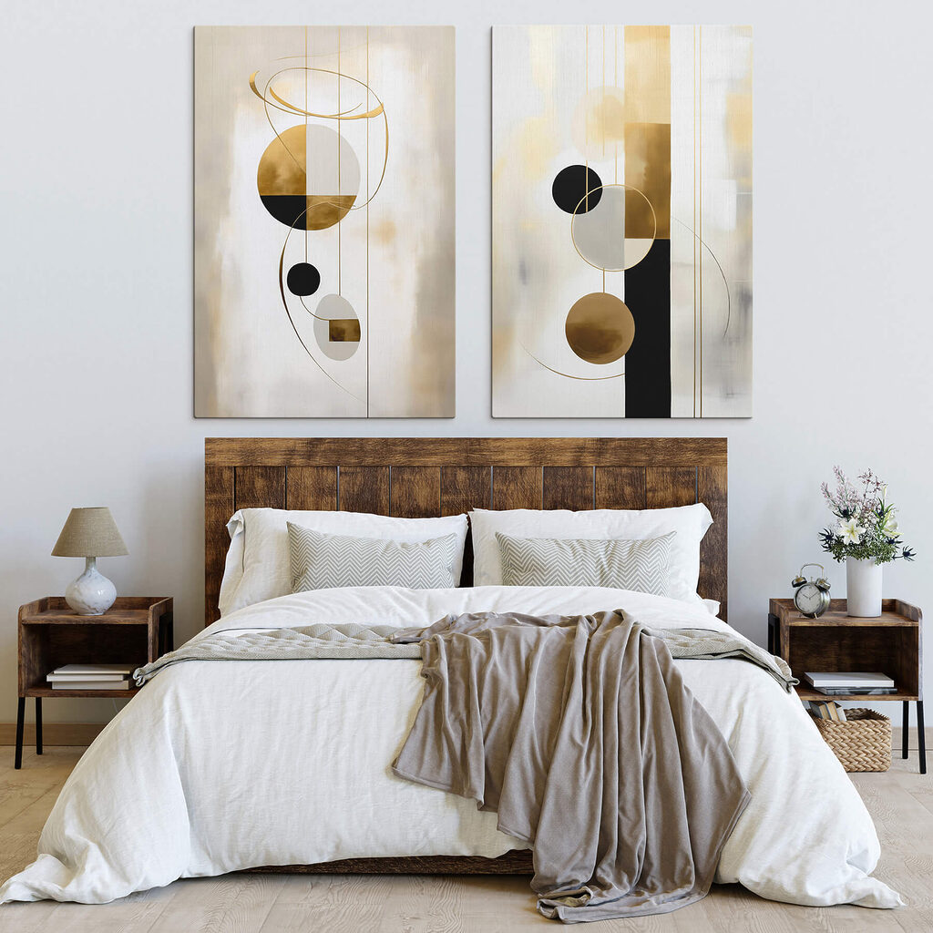 Twee kunstafbeeldingen — interieur 2