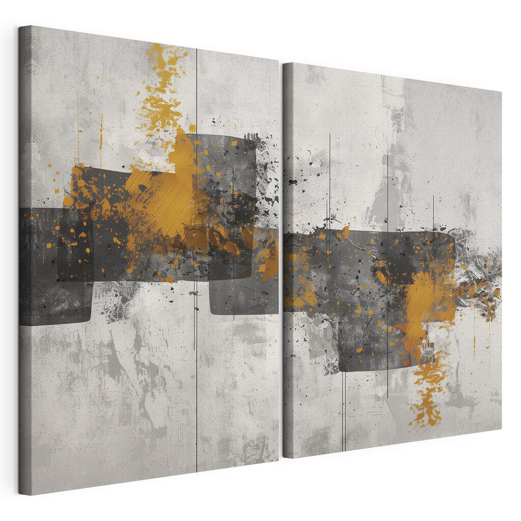 Abstracte kleuren in een dynamische compositie — productweergave
