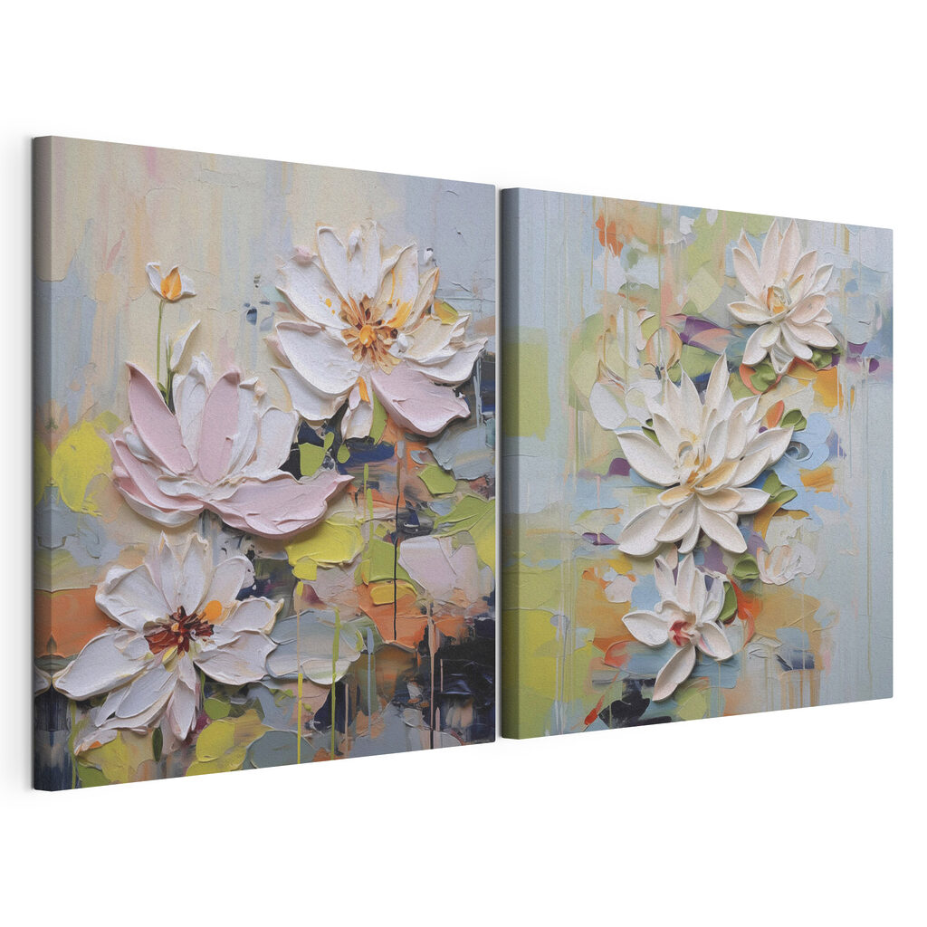 - Elegante bloemen in zachte pasteltinten — productweergave