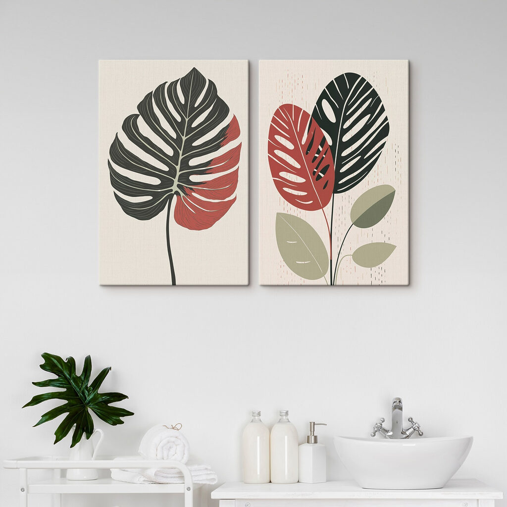 Twee afbeeldingen van een plant — interieur 2