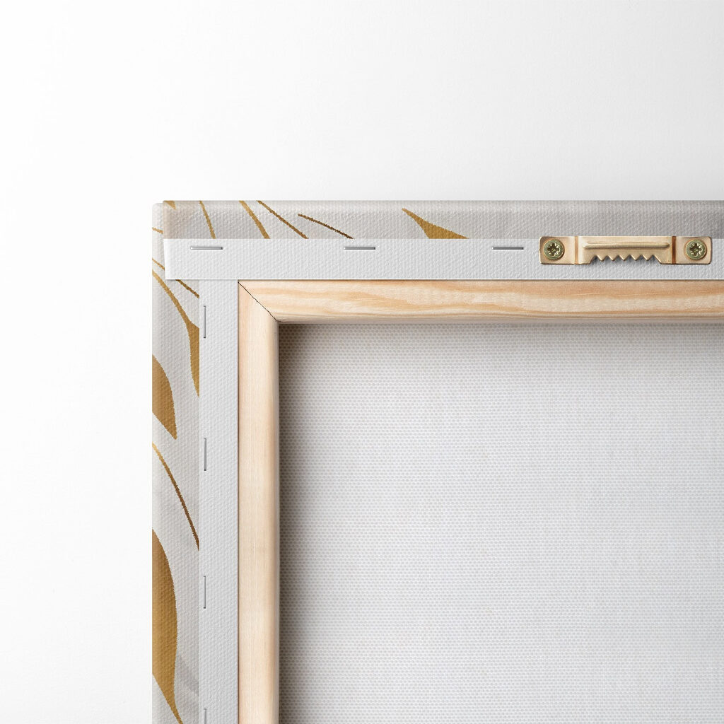 - Elegante bladeren in zachte tinten — achterkant