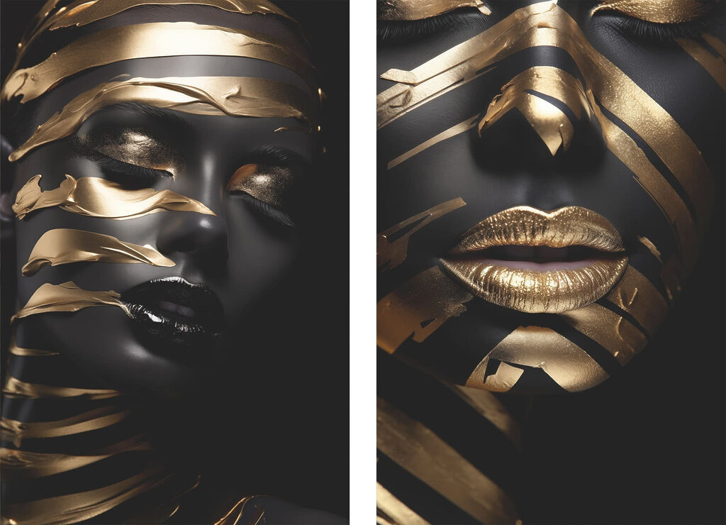 - Opvallend contrast in kleuren en texturen — volledig ontwerp
