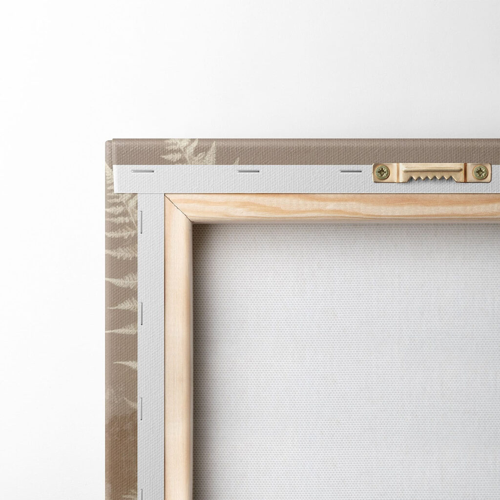Collage van bloemen en stenen — achterkant