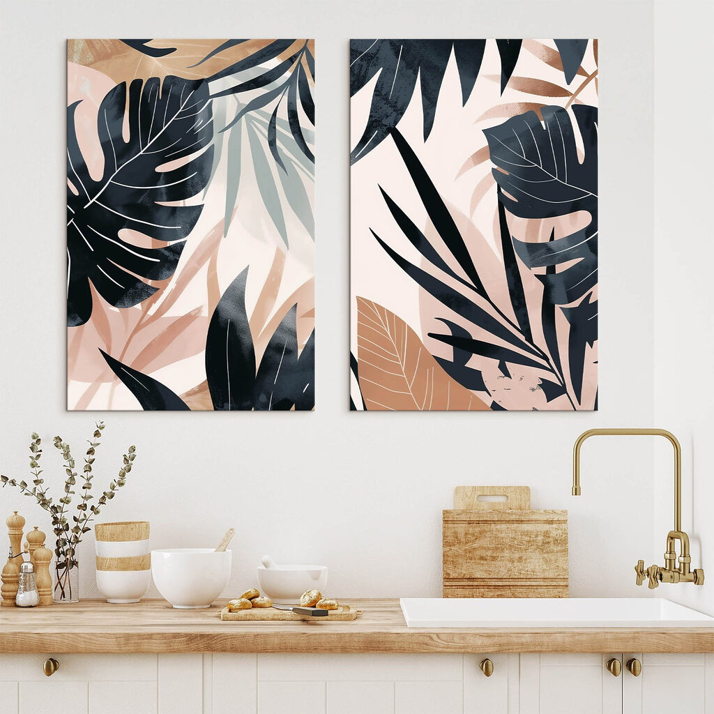 Natuurlijke patronen in zachte tinten — interieur 1