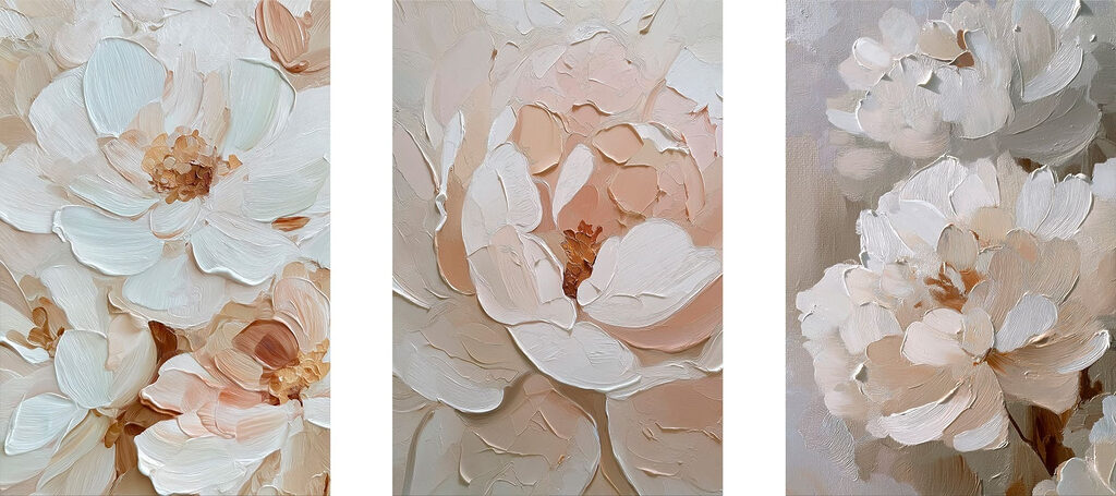 Bloemencollage — volledig ontwerp
