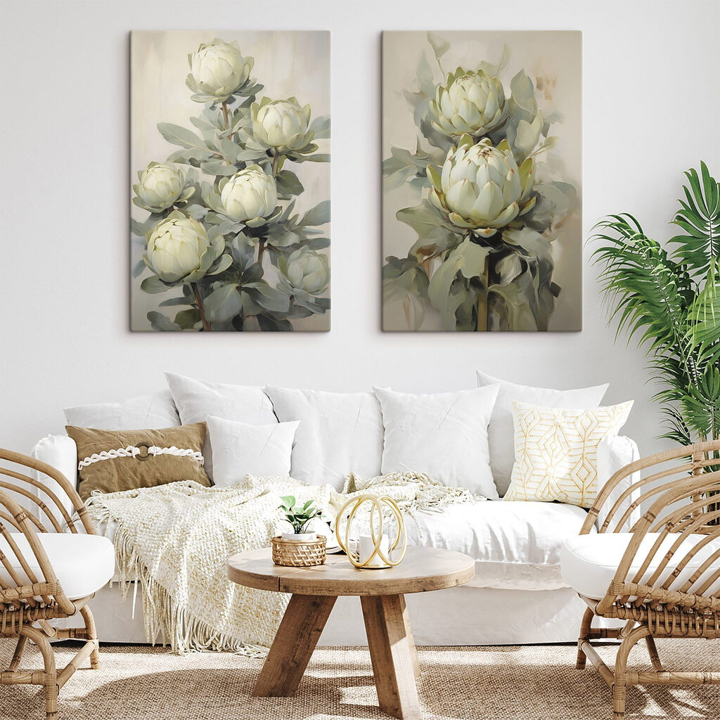 Schilderij van bloemen op een plant — interieur 2