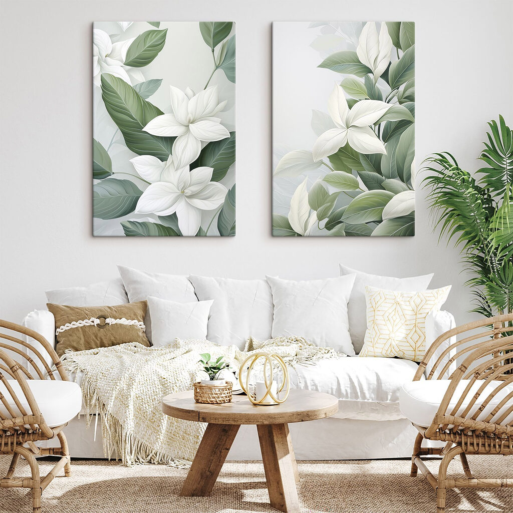 - Rustige botanische elegantie in zachte tinten — interieur 1