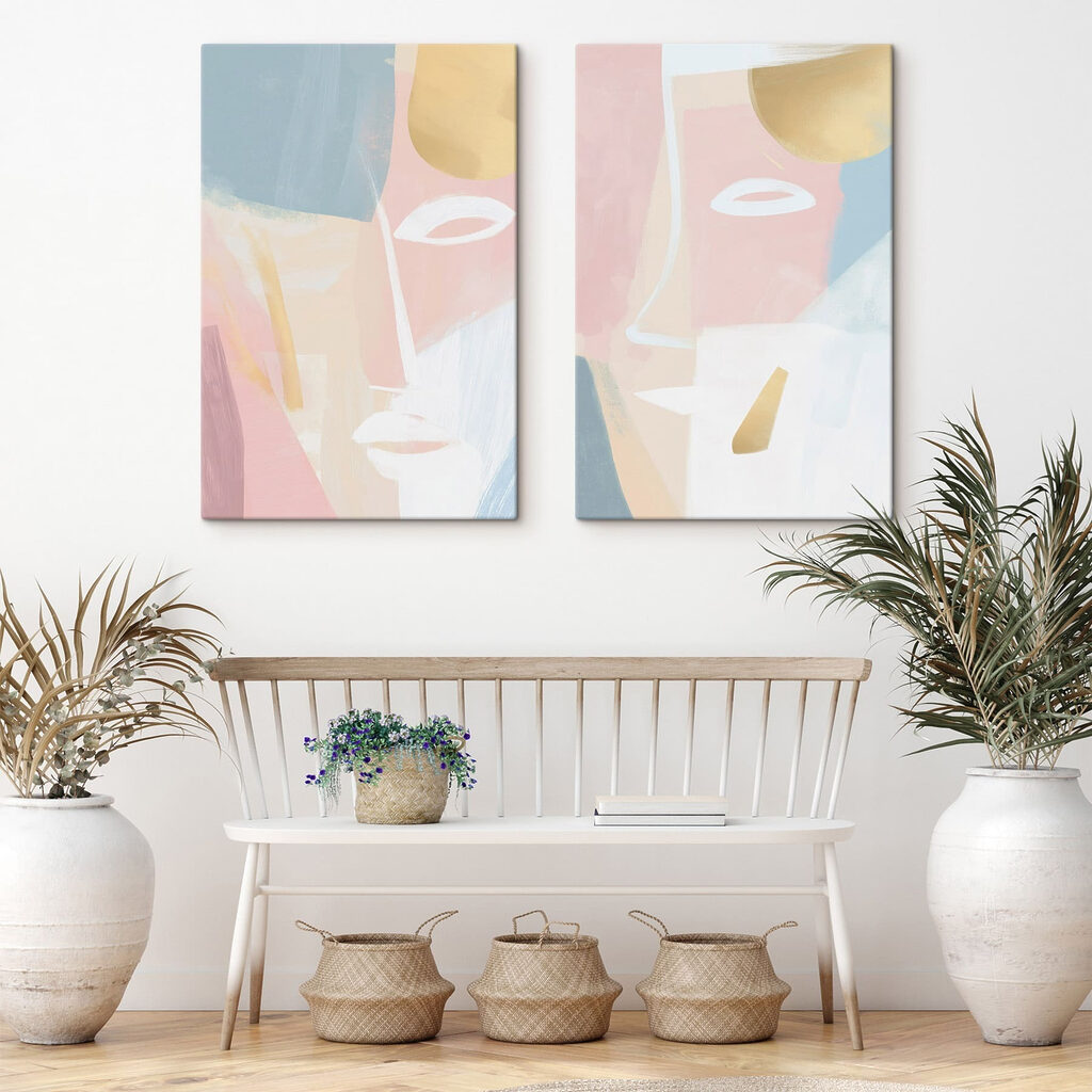 Schilderij van een gezicht — interieur 2