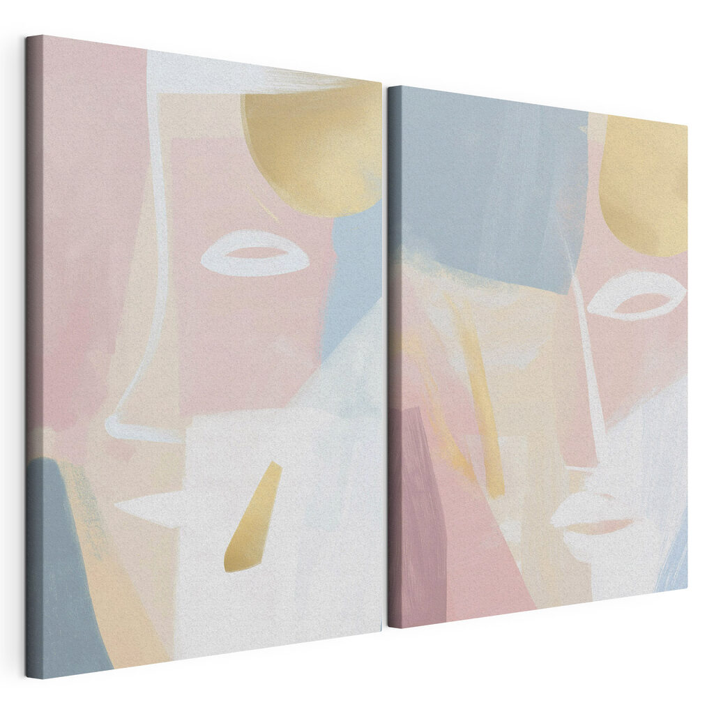 Schilderij van een gezicht — productweergave