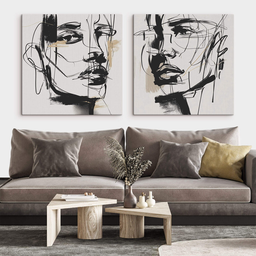 Expressieve lijnen geven innerlijke gedachten weer — interieur 2