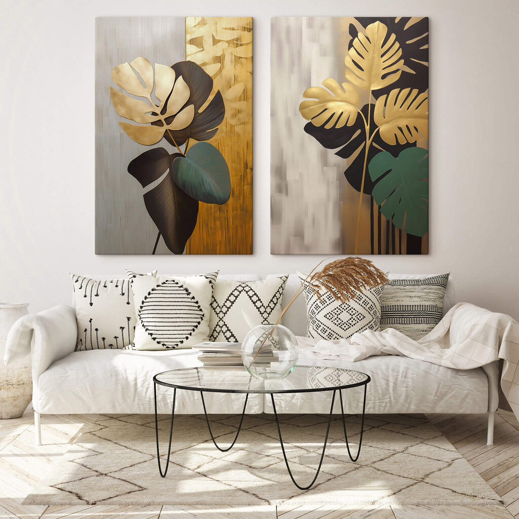 - Tropisch blad met een elegant ontwerp — interieur 1