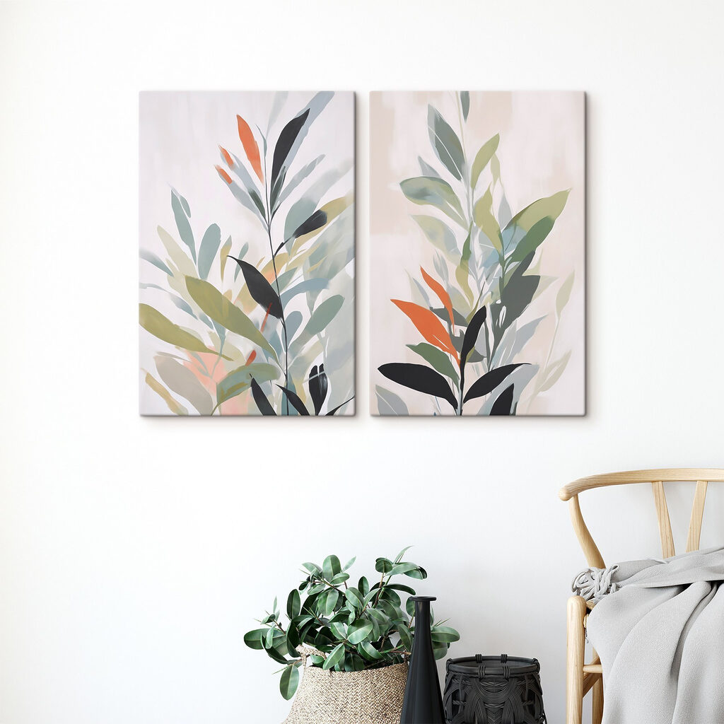 Schilderij van een plant — interieur 1