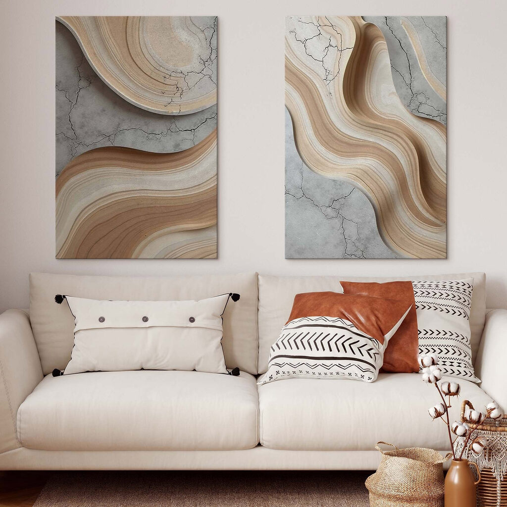 Harmonieuze rondingen en lijnen in een interieur
