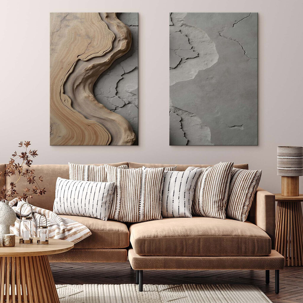 Natuurlijke elementen in harmonie met elkaar — interieur 1