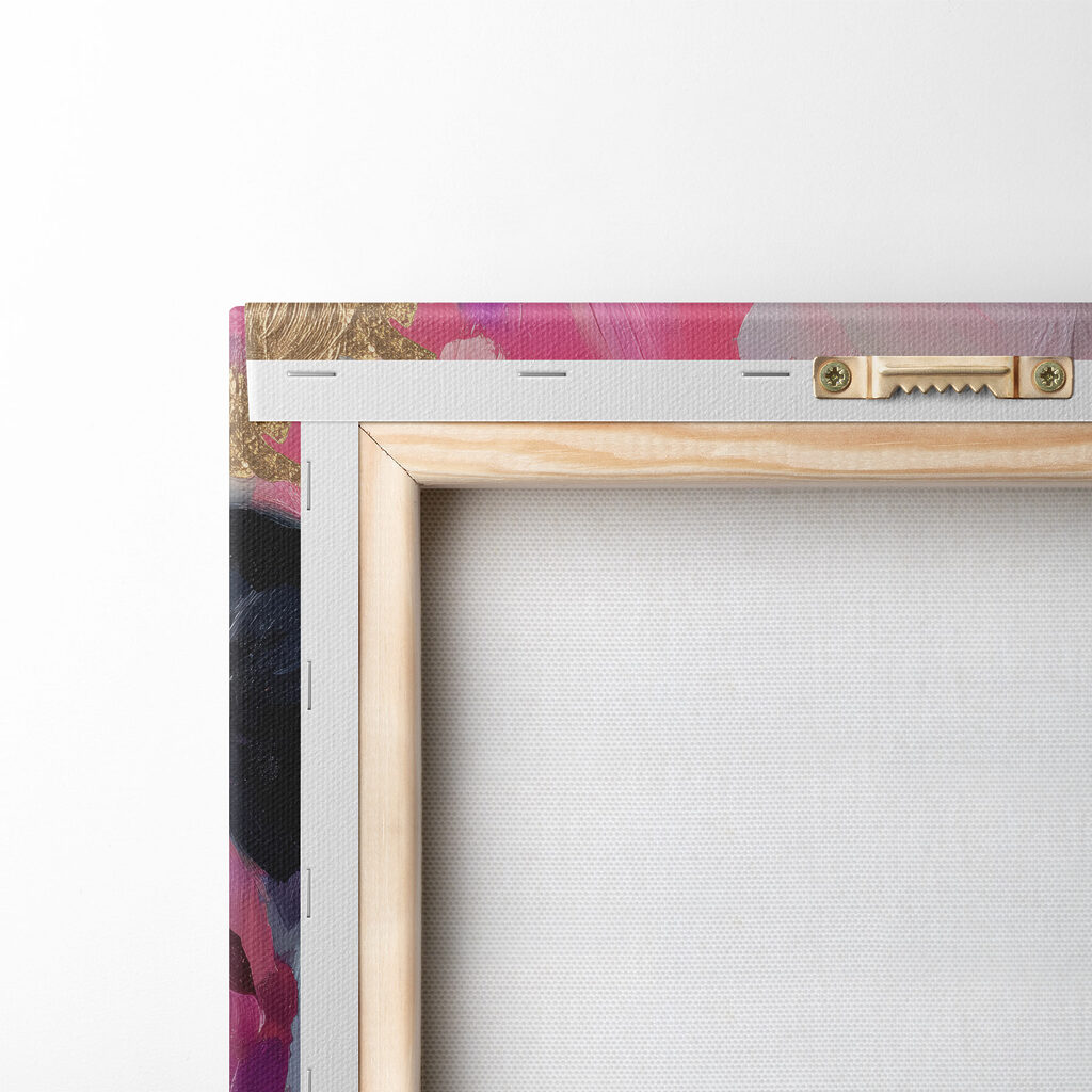 Schilderij van een panter en een panter met bloemen — achterkant