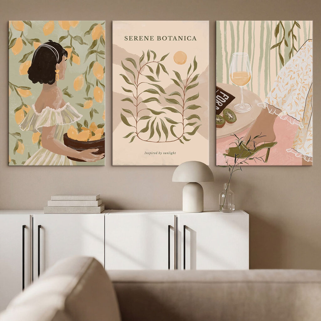 Collage van posters — interieur 1
