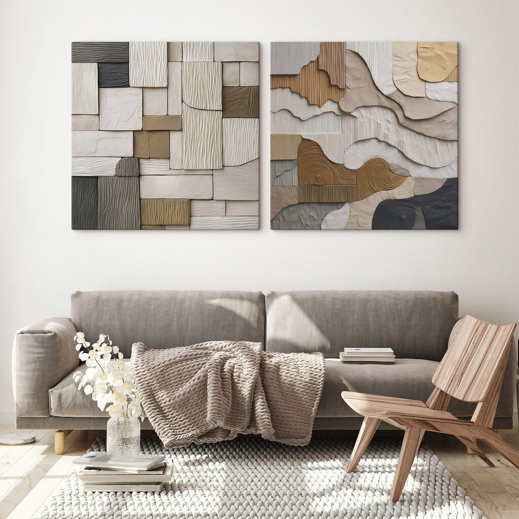 Elegante patronen in zachte tinten — interieur 1