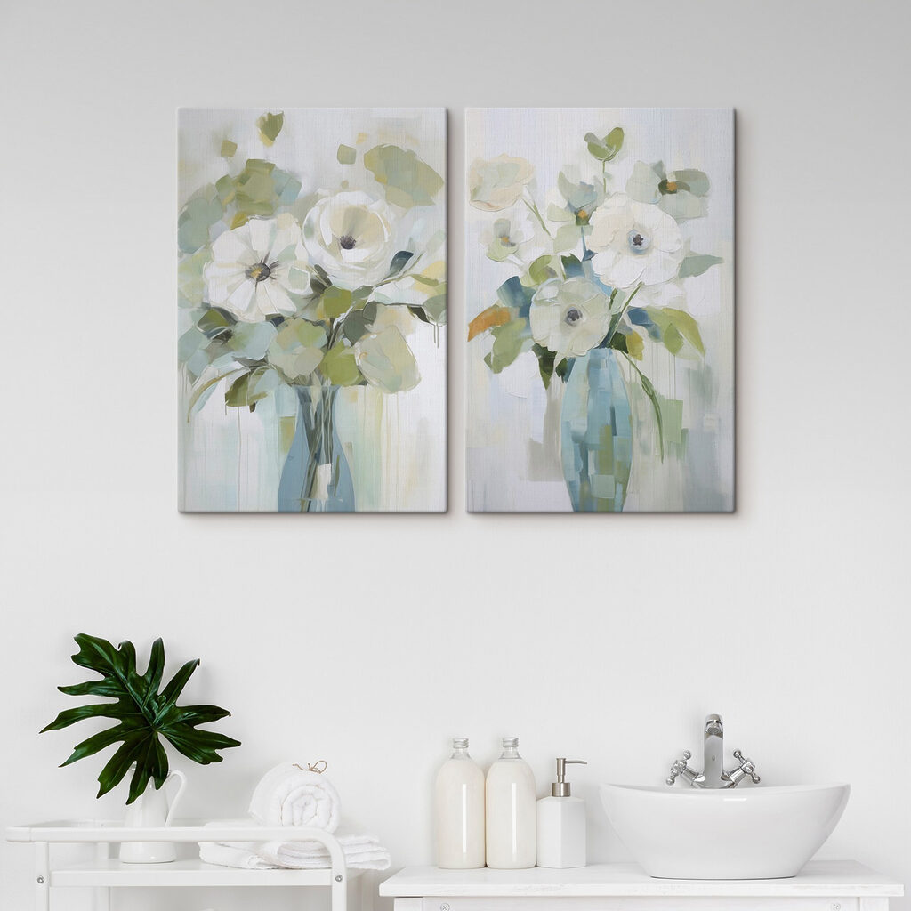 Schilderij van bloemen in een vaas — interieur 2