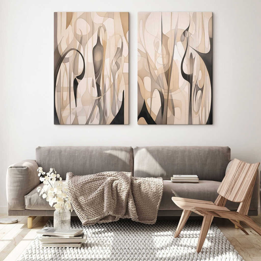 Twee kunstwerken — interieur 1