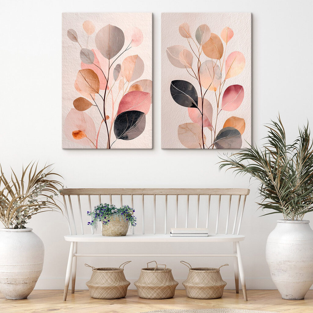 Schilderij van een plant met bladeren — interieur 2
