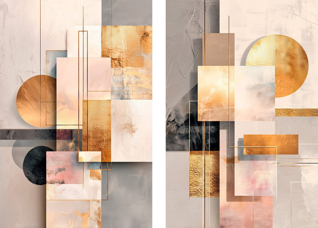 Kunstcollage — volledig ontwerp