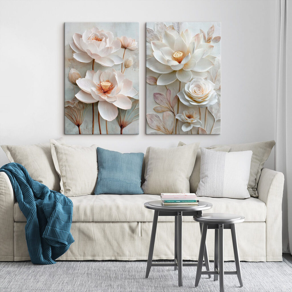 Bloemencollage — interieur 1