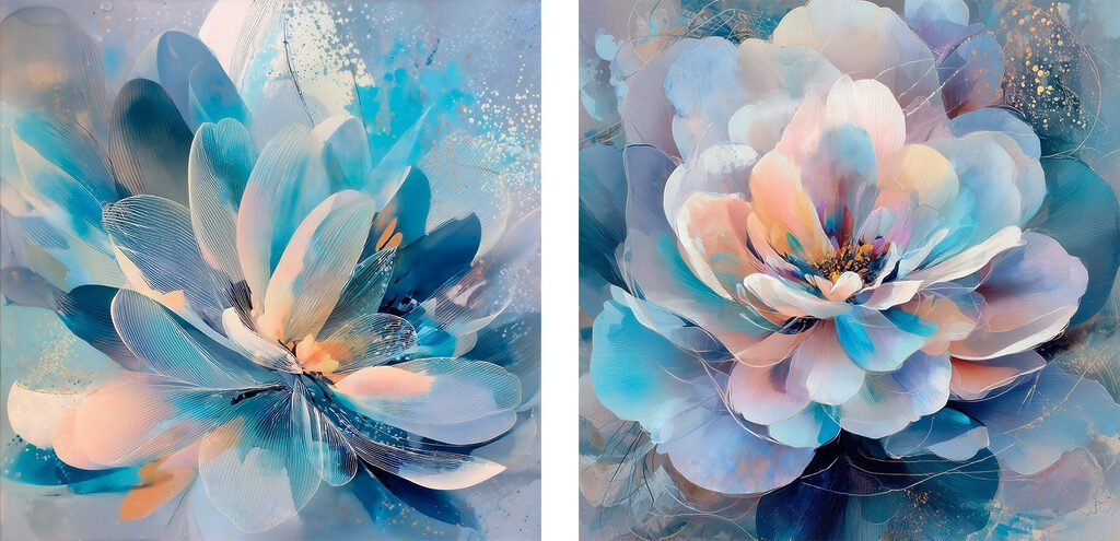 Zachte tinten van bloemrijke elegantie — volledig ontwerp