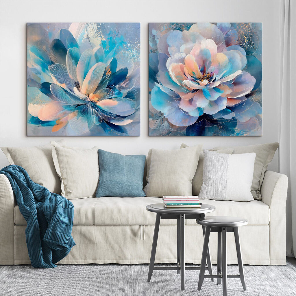 Zachte tinten van bloemrijke elegantie — interieur 1