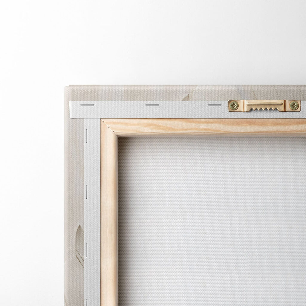 Elegante bladeren in zachte tinten — achterkant